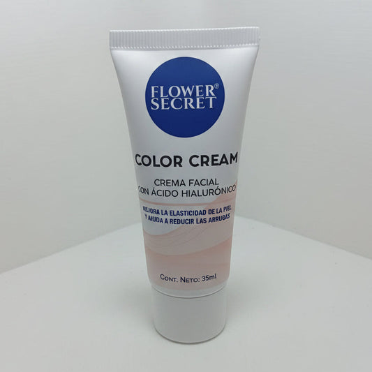 Flower Secret Color Cream - Crema Facial con Ácido Hialurónico