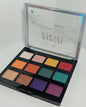 Paleta Colorida Flower Secret: 12 sombras de ojos en tonos vibrantes (rosa, amarillo, rojo, naranja, verde y morado)